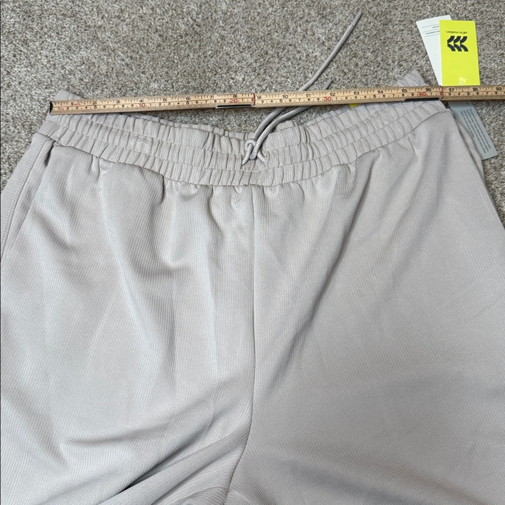 All in Motion Airy Sleek Ribbed Wide Leg Pants Cream XL NWT - Picture 10 of 16